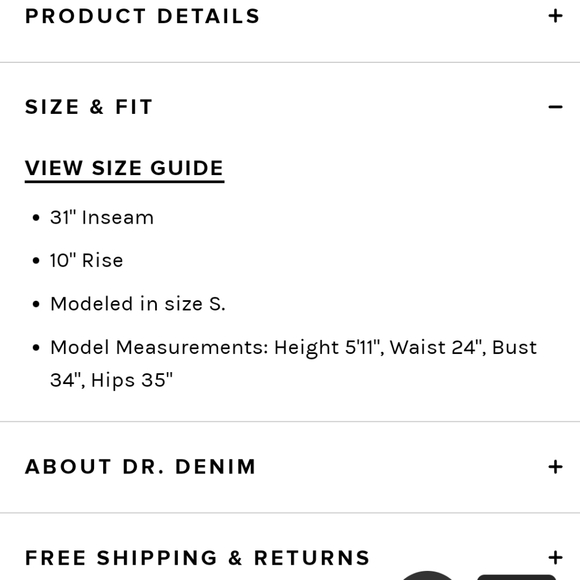 Dr. Denim Lexy Skinny White jeans - Picture 9 of 9